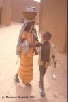 Blind: photo of blind woman with child