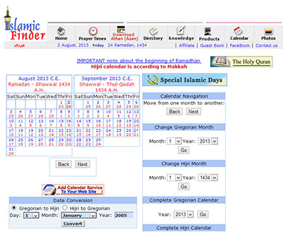 Islamic calender