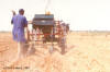 Sowing: photo of sowing with oxen driven cart