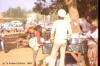 Food: a man is buying food for his child and himself.