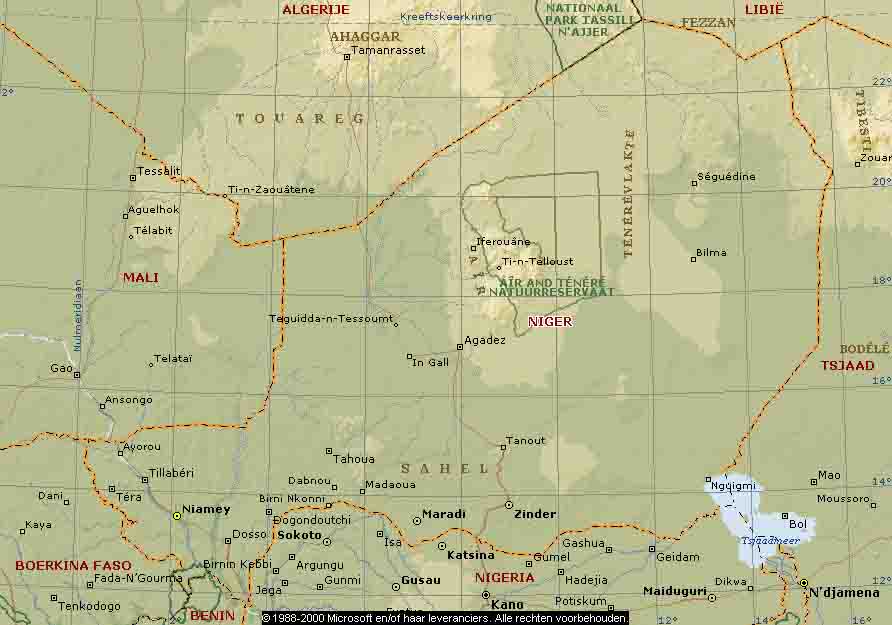 Map of Niger